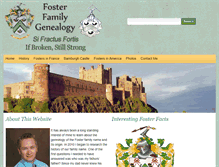 Tablet Screenshot of fosterfamilyhistory.com